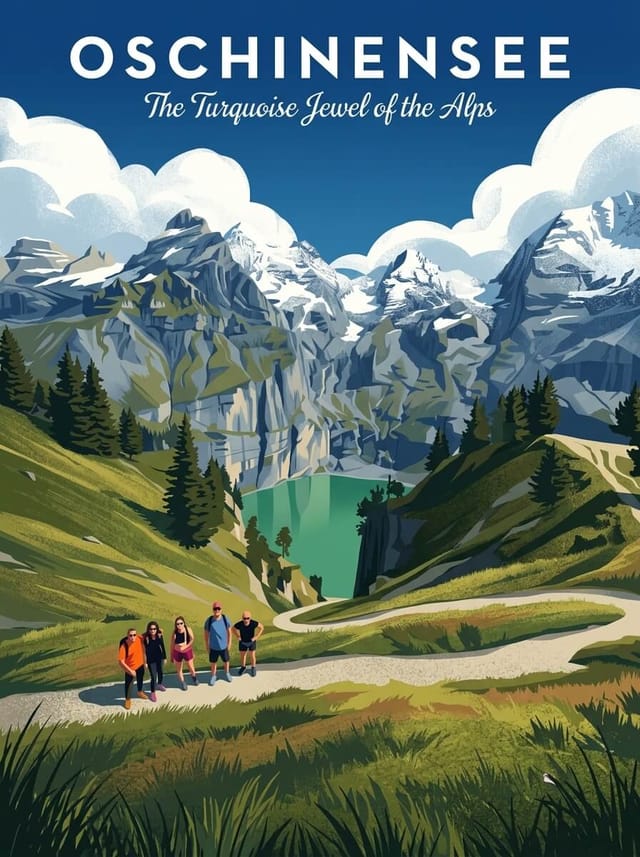 OESCHINENSEE travel poster