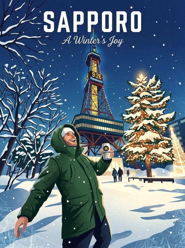 SAPPORO travel poster