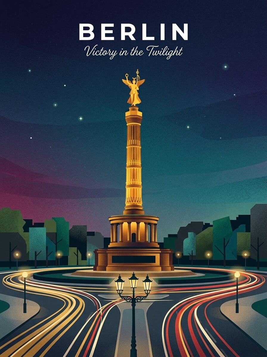 Berlin travel poster