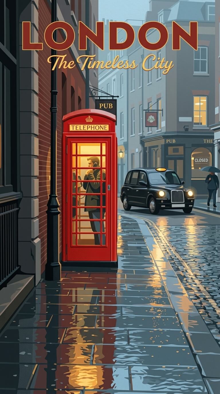 London travel poster